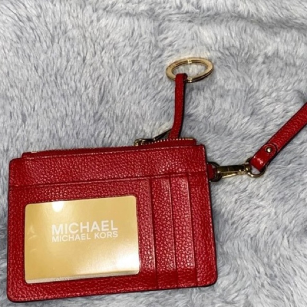 Red Small Michael Kors Wallet Wristlet Like NEW